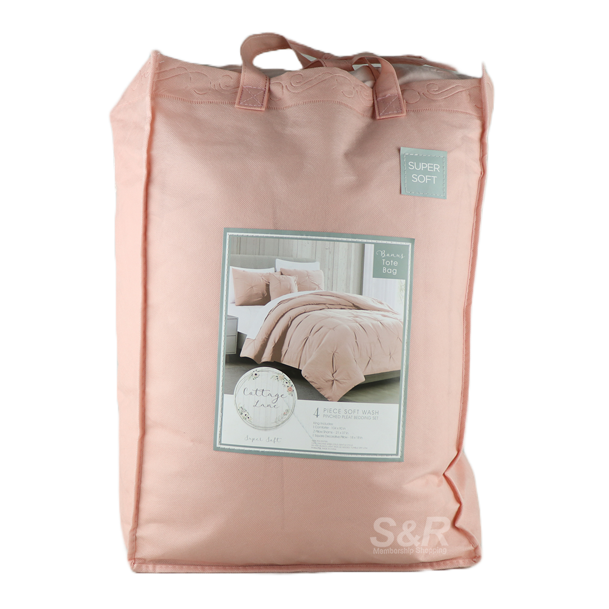 Cottage Lane Soft Wash Pinched Pleat Bedding King Set